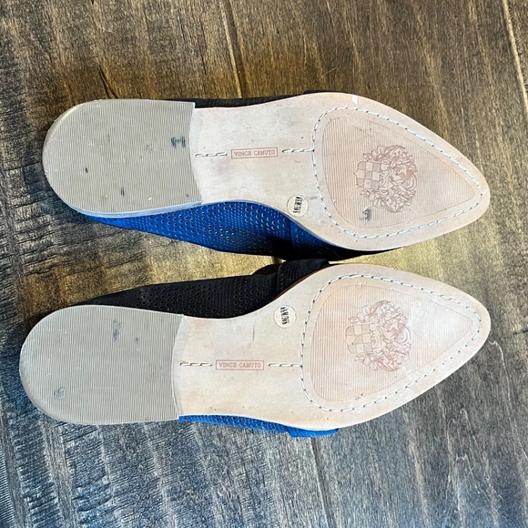 Vince Camuto Navy Blue Leather Mule Size 6.5 - Picture 9 of 10